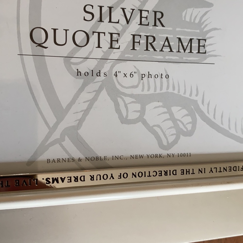 4x6 Quote Frame Silver - Picture 6 of 8